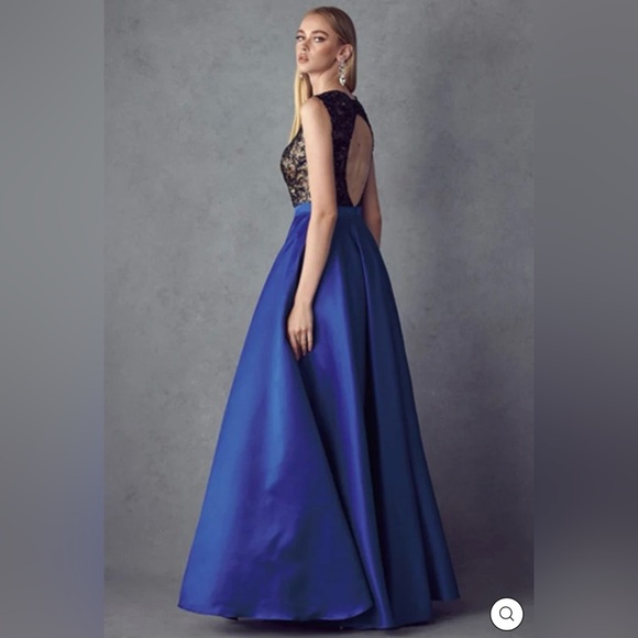 NWT Long Sequin Bodice A-line Dress by Juliet XXL - Picture 12 of 12